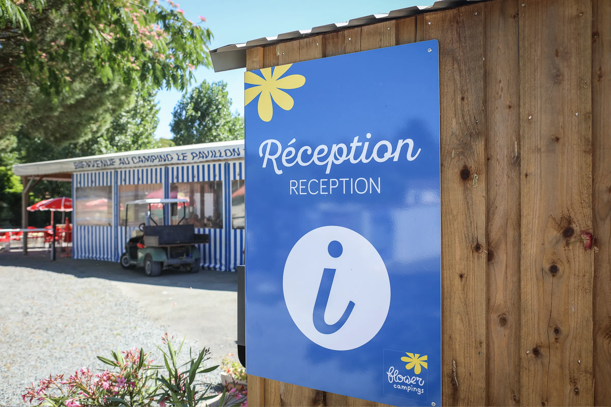 Reception of Camping Le Pavillon