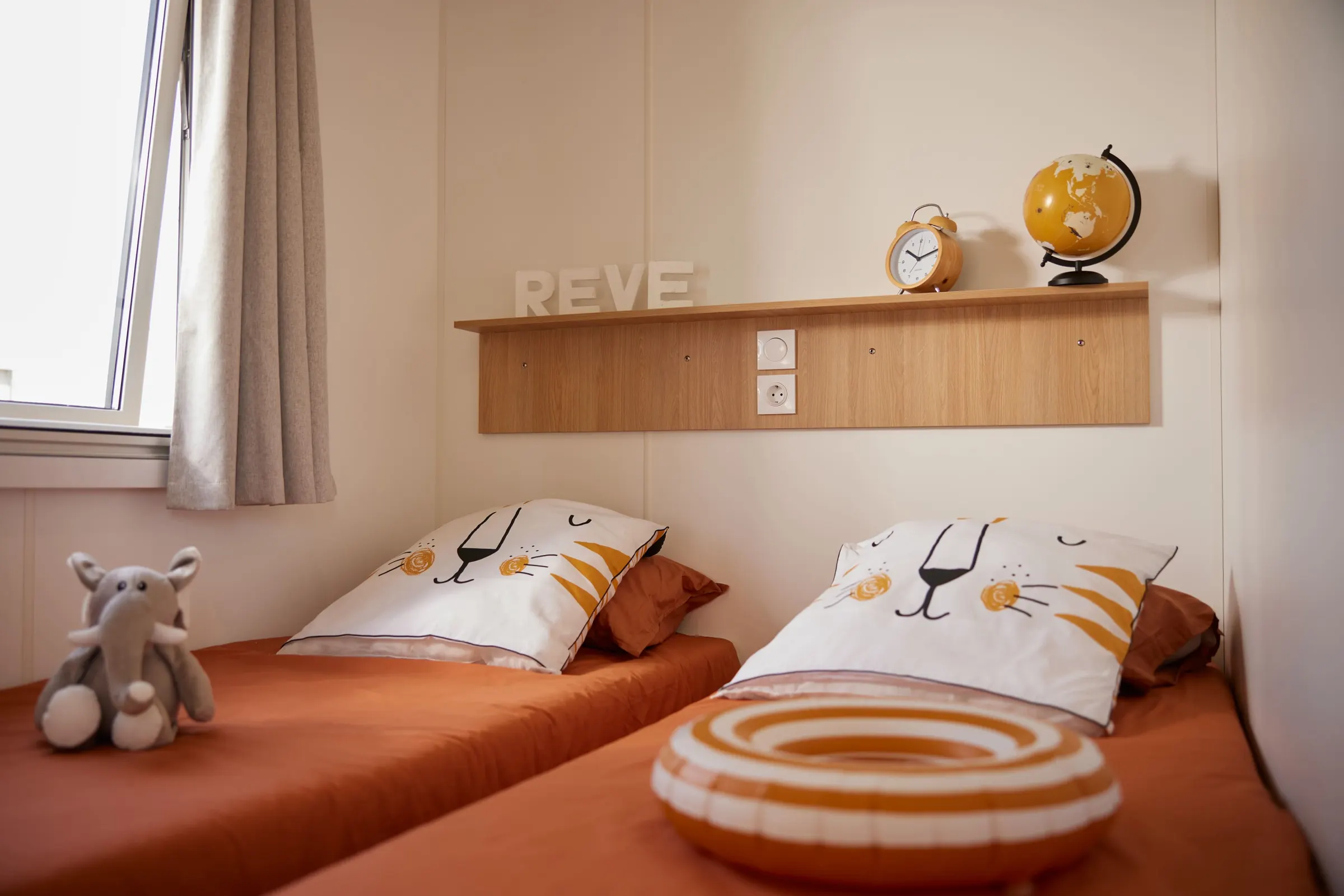 Chambre enfants du mobil-home Premium