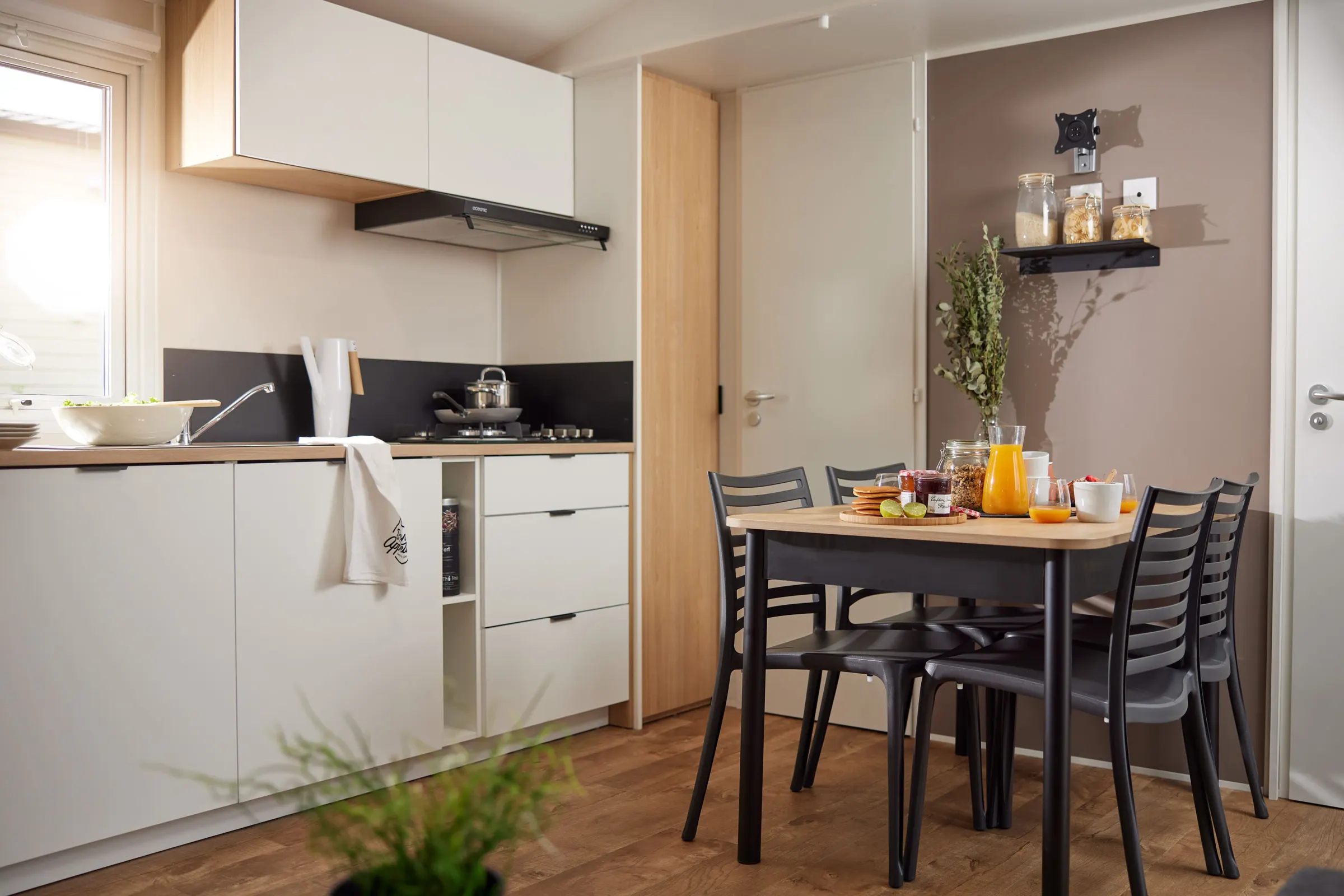 Cuisine du mobil-home 3 chambres