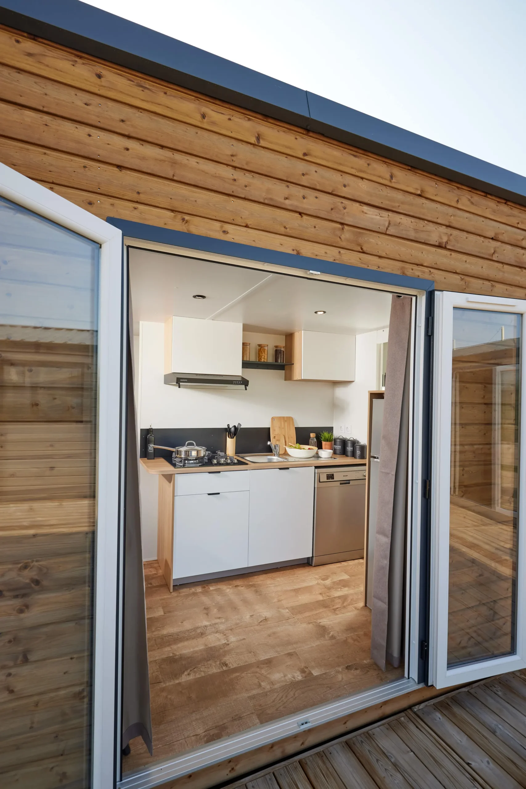 Cuisine du mobil-home Premium 2 chambres