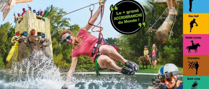 Tyrolienne et parcours aventure au Grand Défi